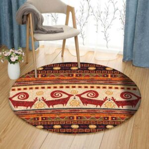 Persian Round Carpet Floor Rug Living Room Bedroom Decor Round Area Rug Carpet