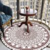 Persian Style Round Carpet Floor Rug Living Room Bedroom Decor Round Area Rug Carpet