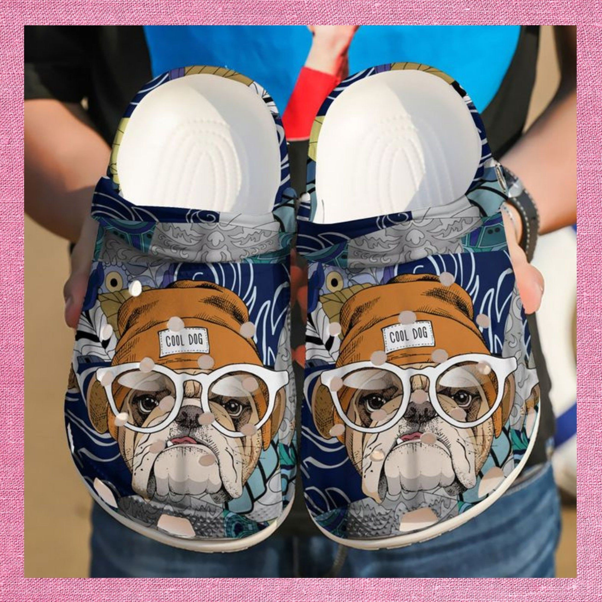 Personalized Bulldog Cool Dog Crocs Clogy Shoes For Mens And Womens Personalized Bulldog Cool Dog Crocs Clogy Shoes For Mens And Womens