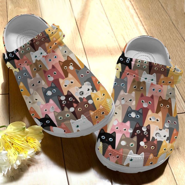 Personalized Cats Cute Animation Crocs Clogy Shoes For Mens And Womens Personalized Cats Cute Animation Crocs Clogy Shoes For Mens And Womens