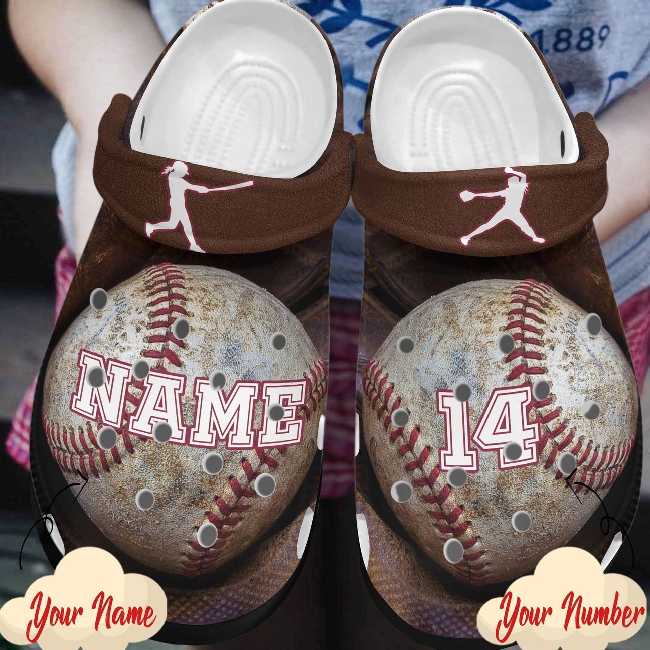 Personalized Crocs Clog Baseball Personalized Crocs Clog Baseball
