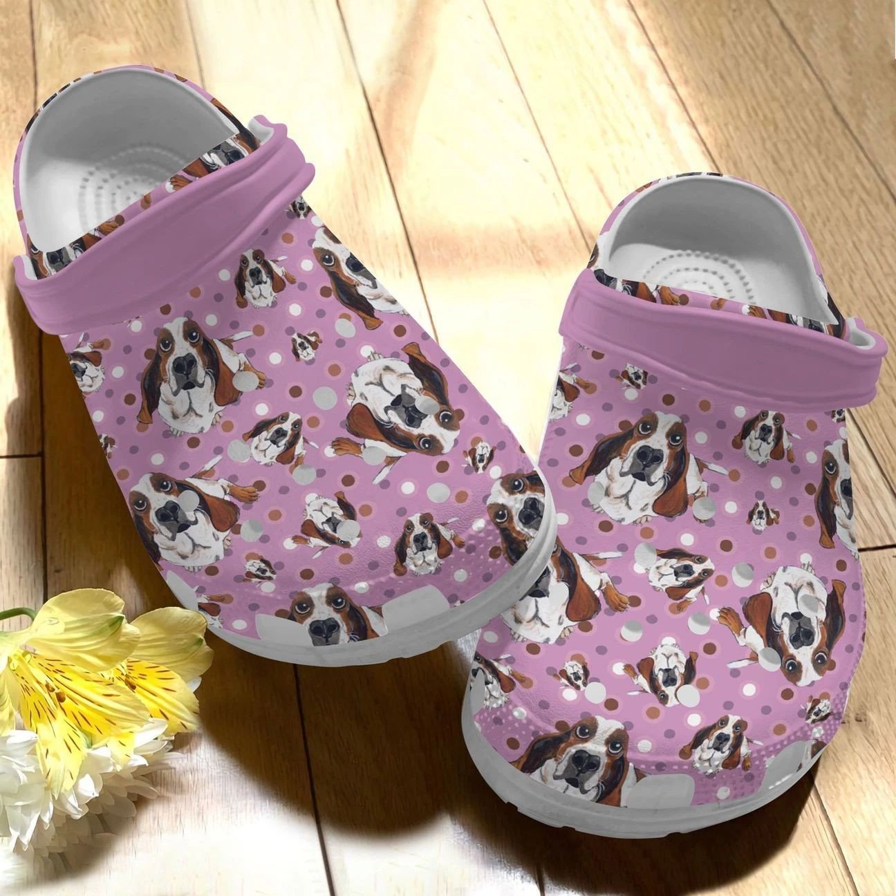 Personalized Crocs Clog Basset Hound Personalized Crocs Clog Basset Hound