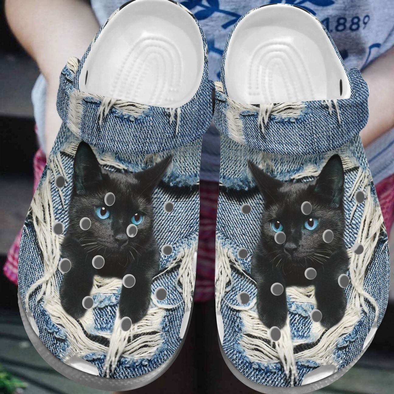 Personalized Crocs Clog Black Cat Personalized Crocs Clog Black Cat