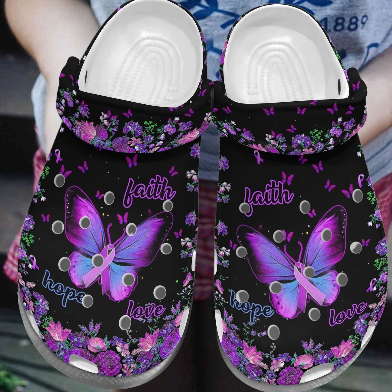 Personalized Crocs Clog Breast Cancer Personalized Crocs Clog Breast Cancer