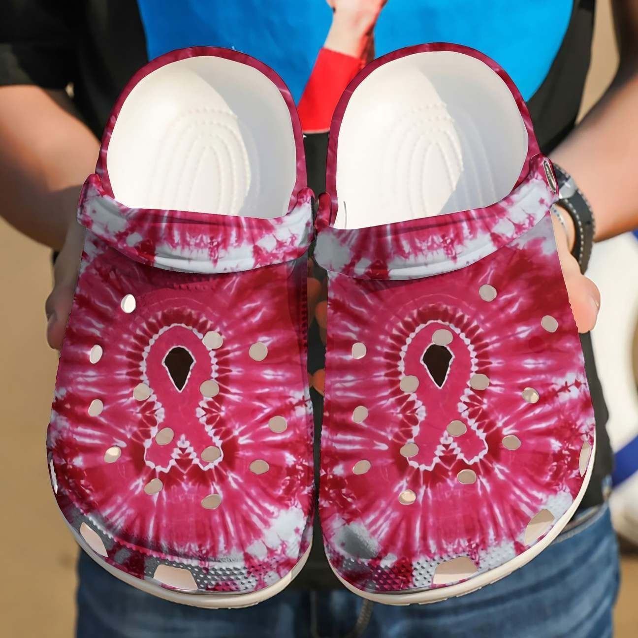 Personalized Crocs Clog Breast Cancer Personalized Crocs Clog Breast Cancer