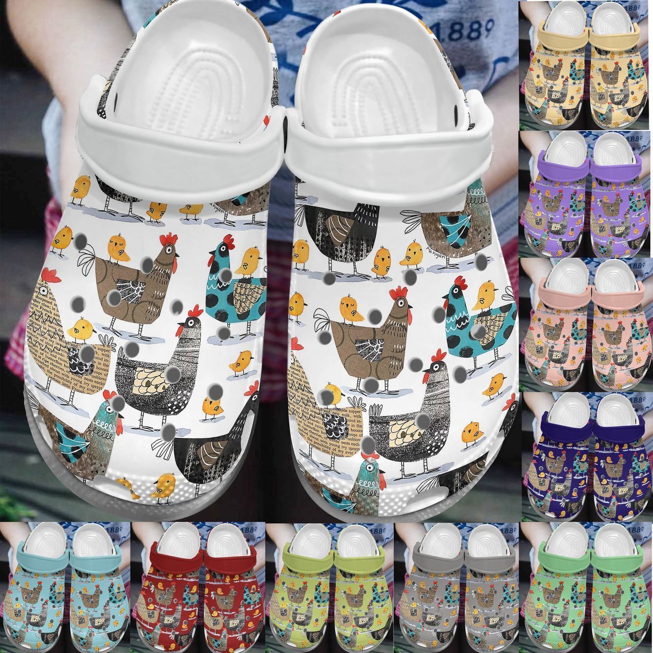 Personalized Crocs Clog Chicken Personalized Crocs Clog Chicken