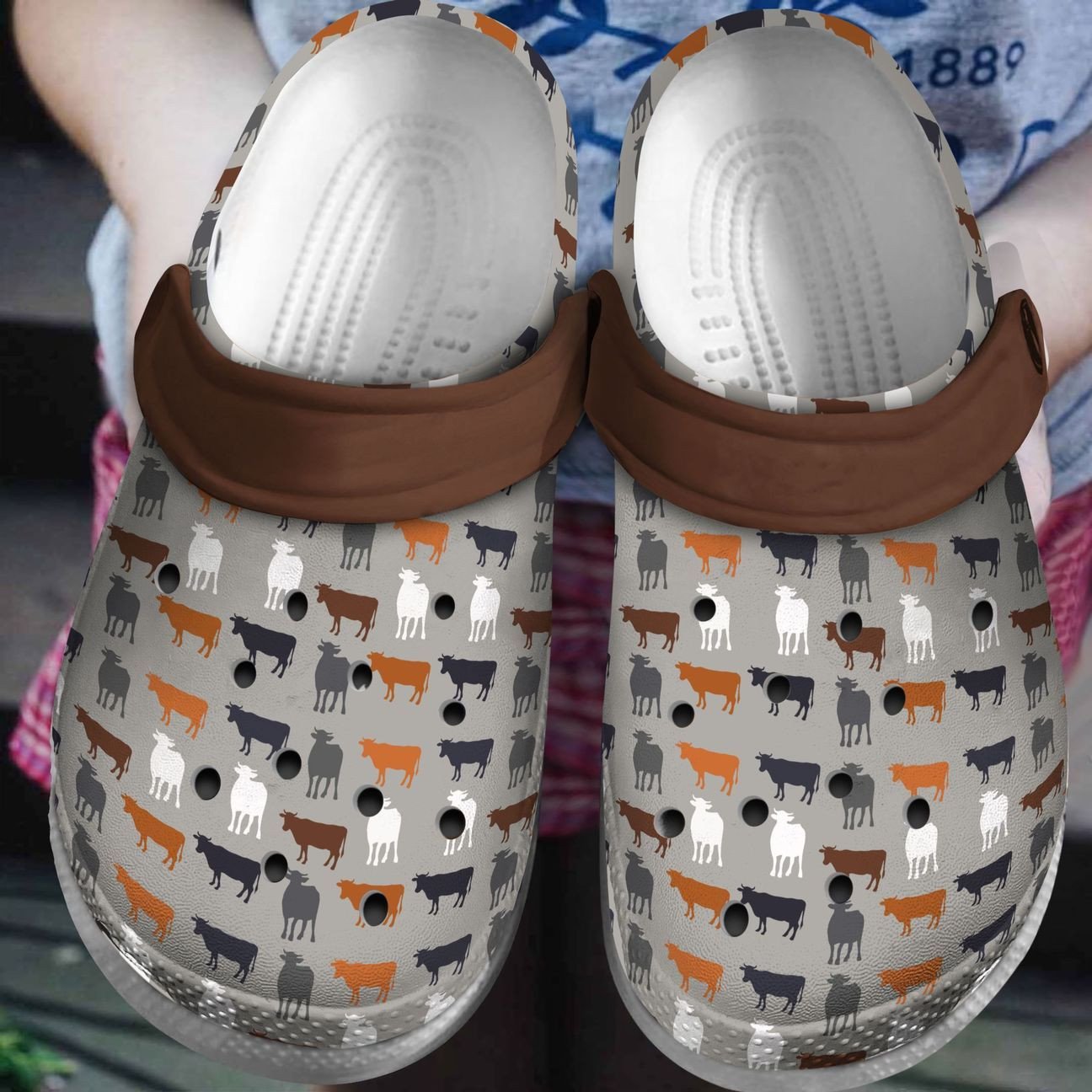 Personalized Crocs Clog Cow Personalized Crocs Clog Cow