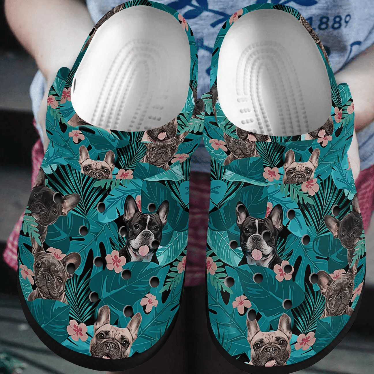 Personalized Crocs Clog French Bulldog Personalized Crocs Clog French Bulldog