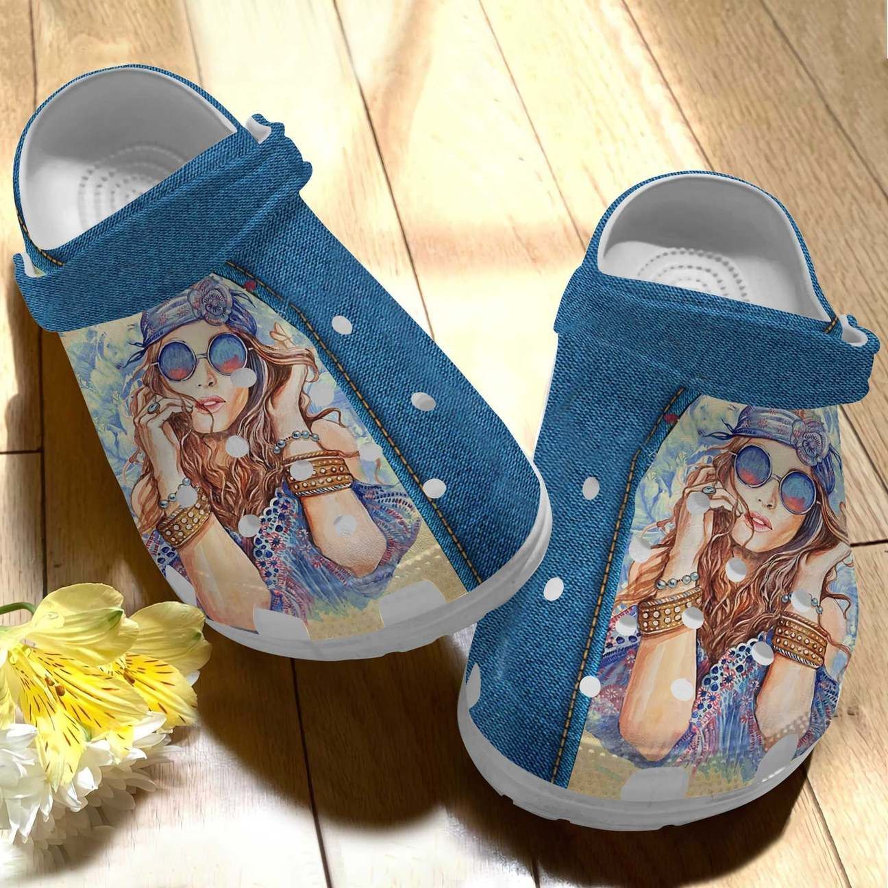 Personalized Crocs Clog Hippie Personalized Crocs Clog Hippie