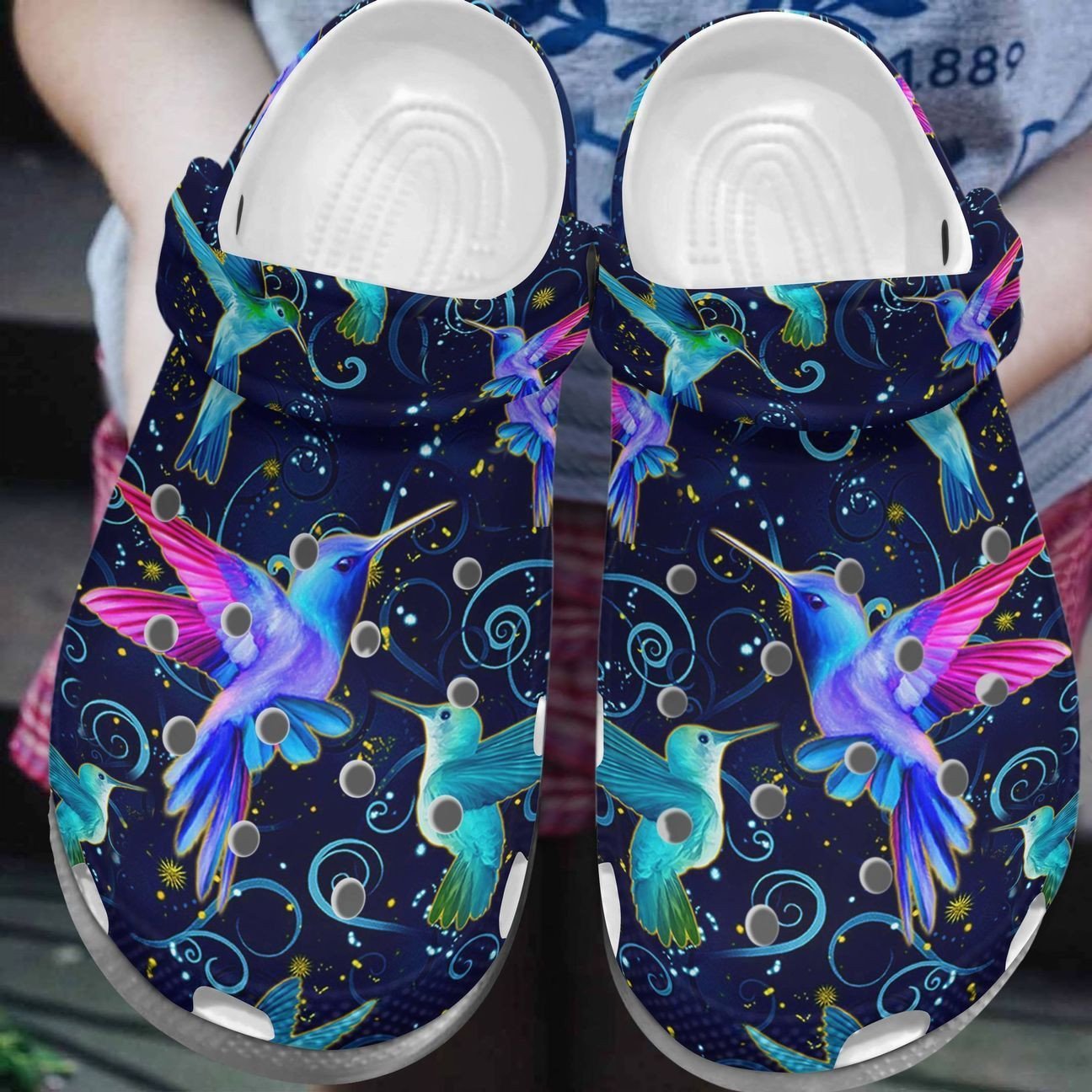 Personalized Crocs Clog Hummingbird Personalized Crocs Clog Hummingbird