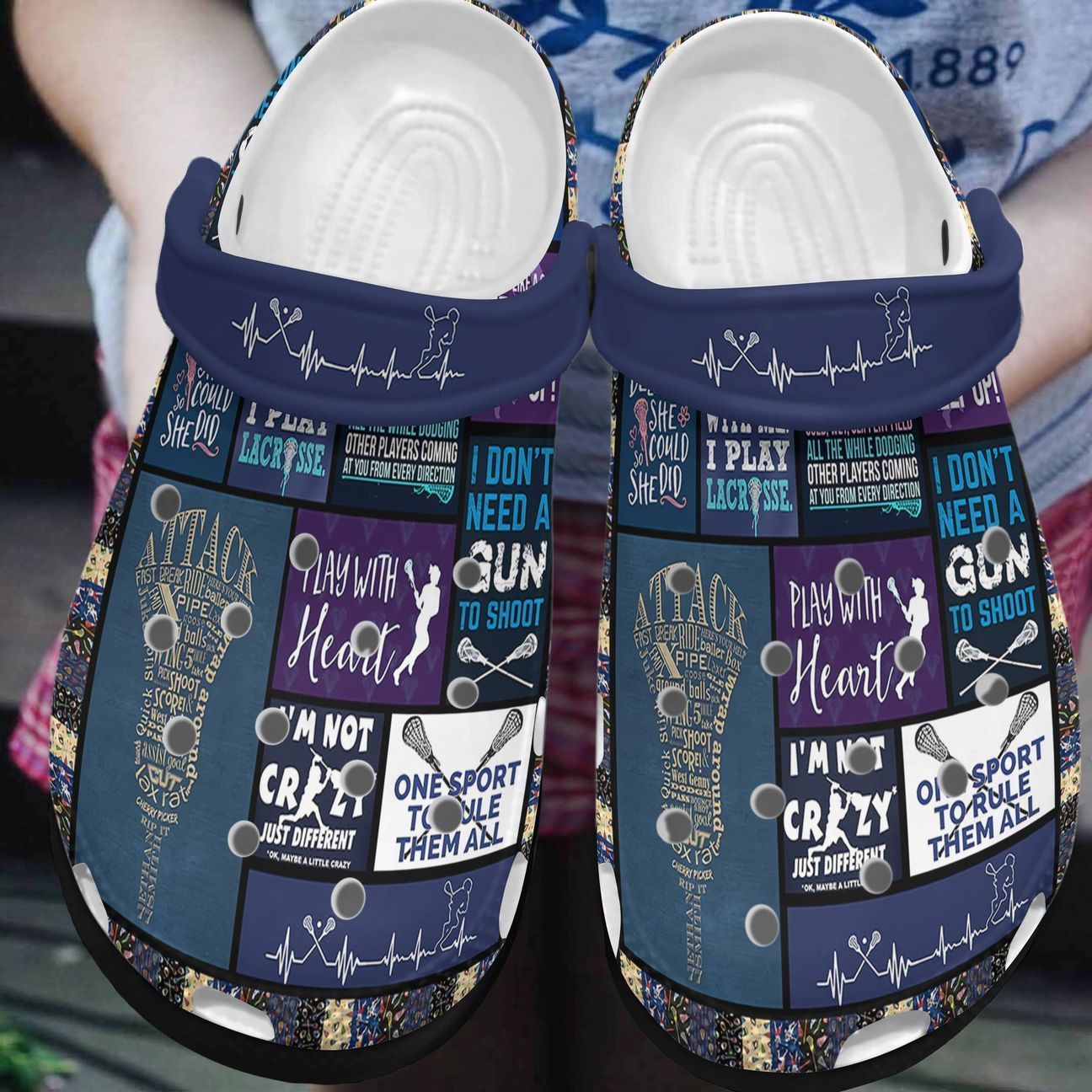 Personalized Crocs Clog Lacrosse Personalized Crocs Clog Lacrosse