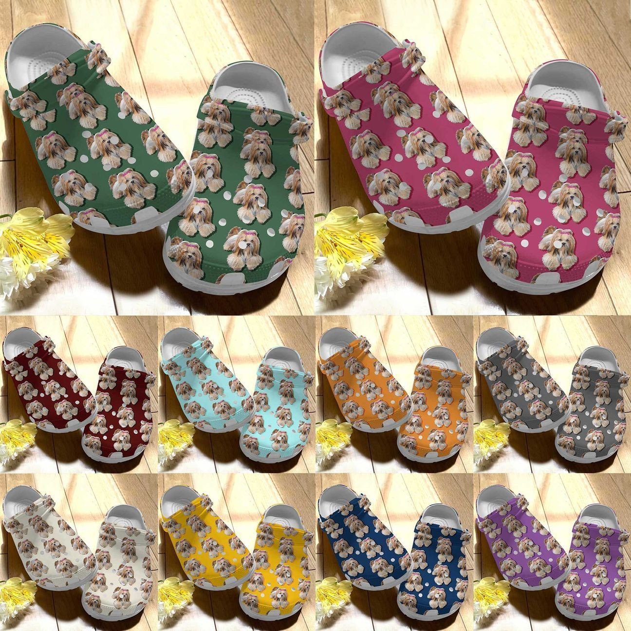 Personalized Crocs Clog Lhasa Apso Personalized Crocs Clog Lhasa Apso