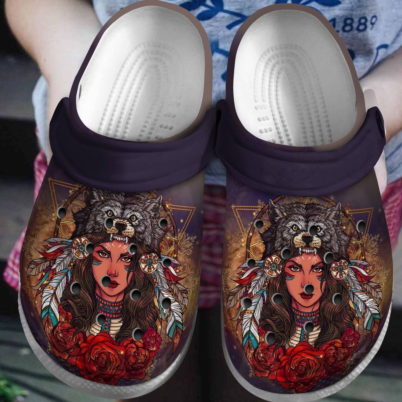 Personalized Crocs Clog Native American Personalized Crocs Clog Native American