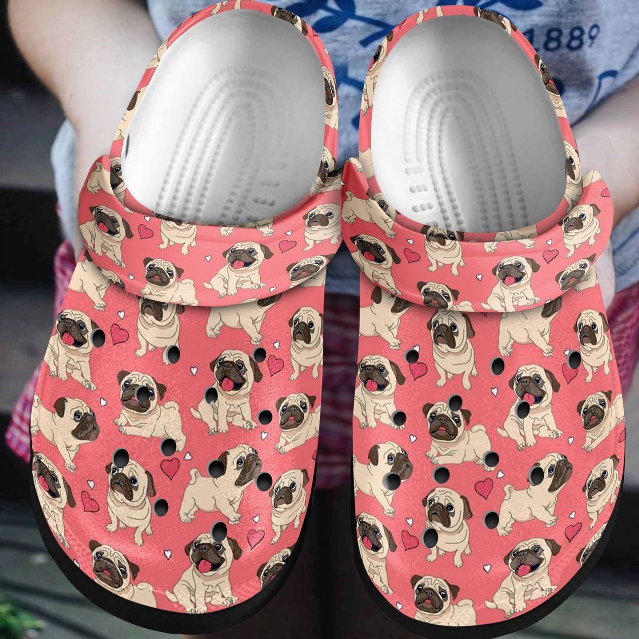 Personalized Crocs Clog Pug Personalized Crocs Clog Pug