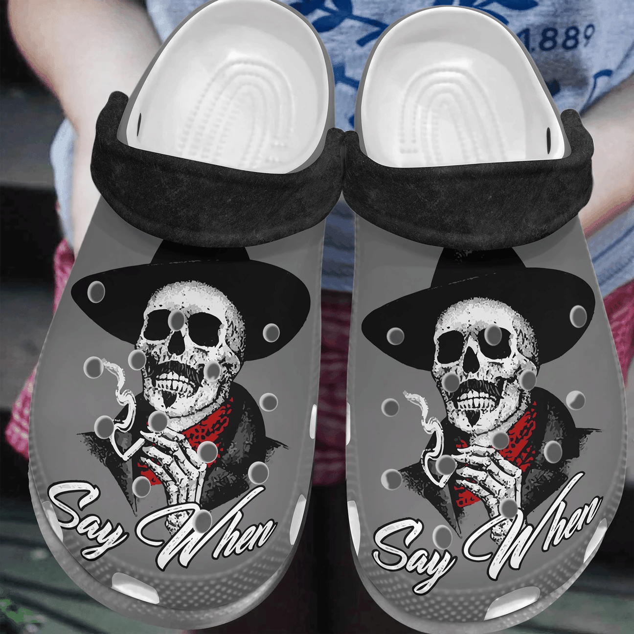 Personalized Crocs Clog Skull Personalized Crocs Clog Skull