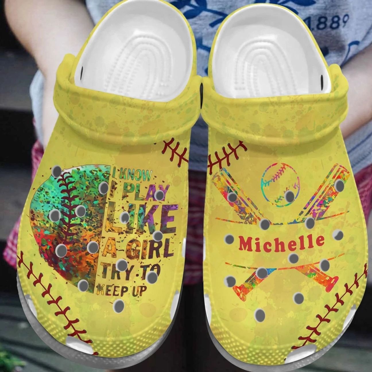 Personalized Crocs Clog Softball Personalized Crocs Clog Softball