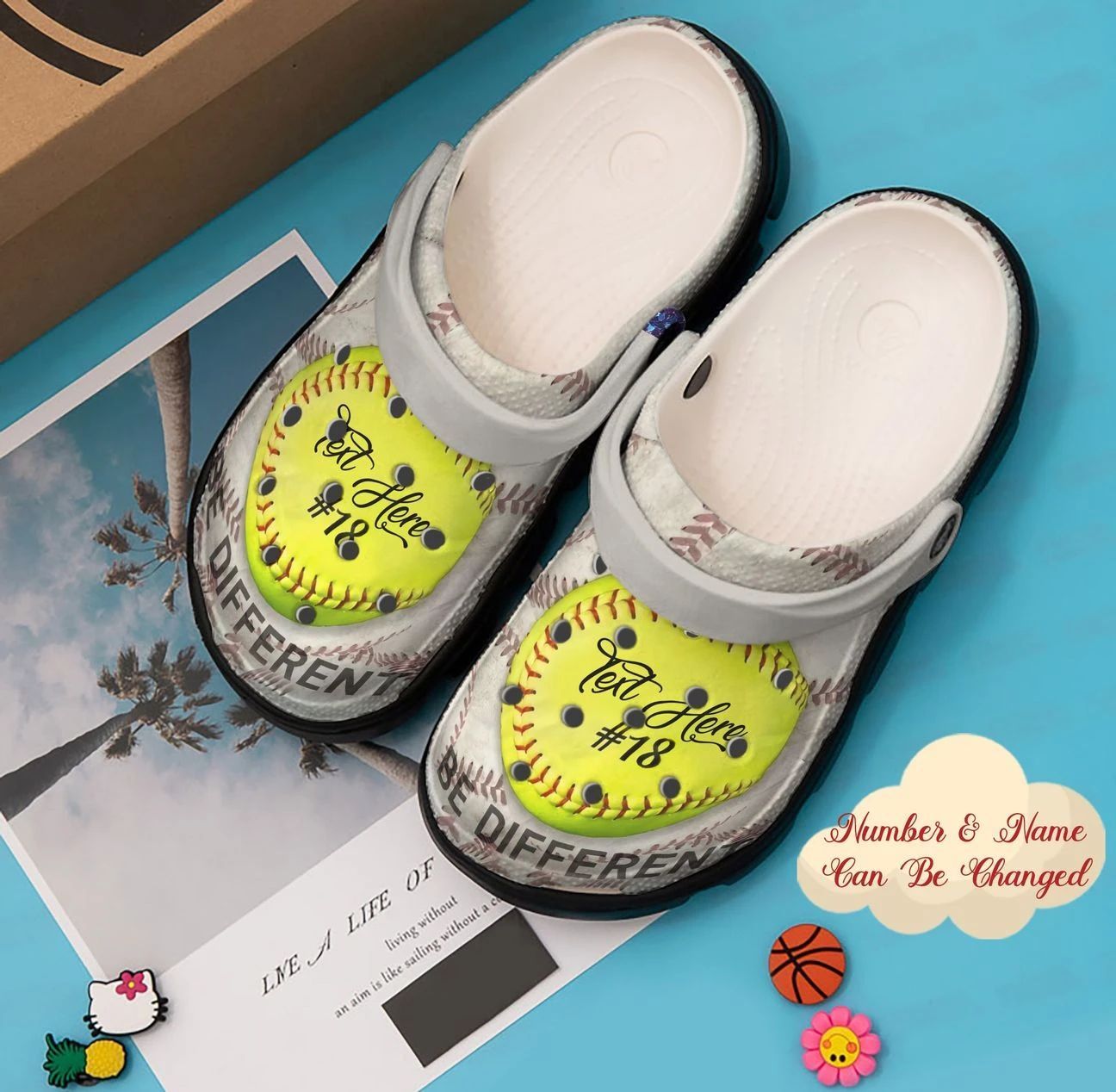 Personalized Crocs Clog Softball Personalized Crocs Clog Softball