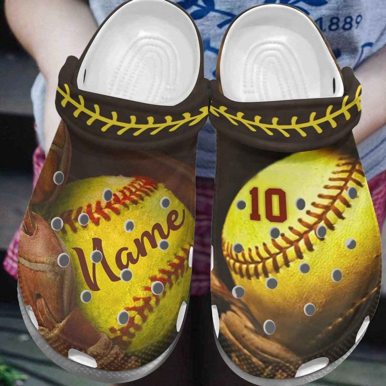 Personalized Crocs Clog Softball Personalized Crocs Clog Softball