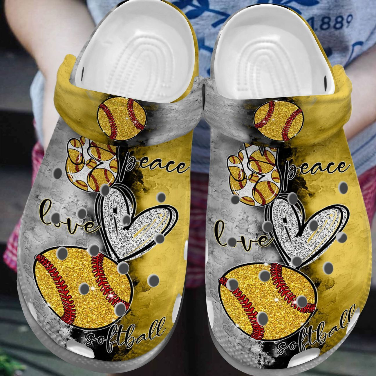 Personalized Crocs Clog Softball Personalized Crocs Clog Softball
