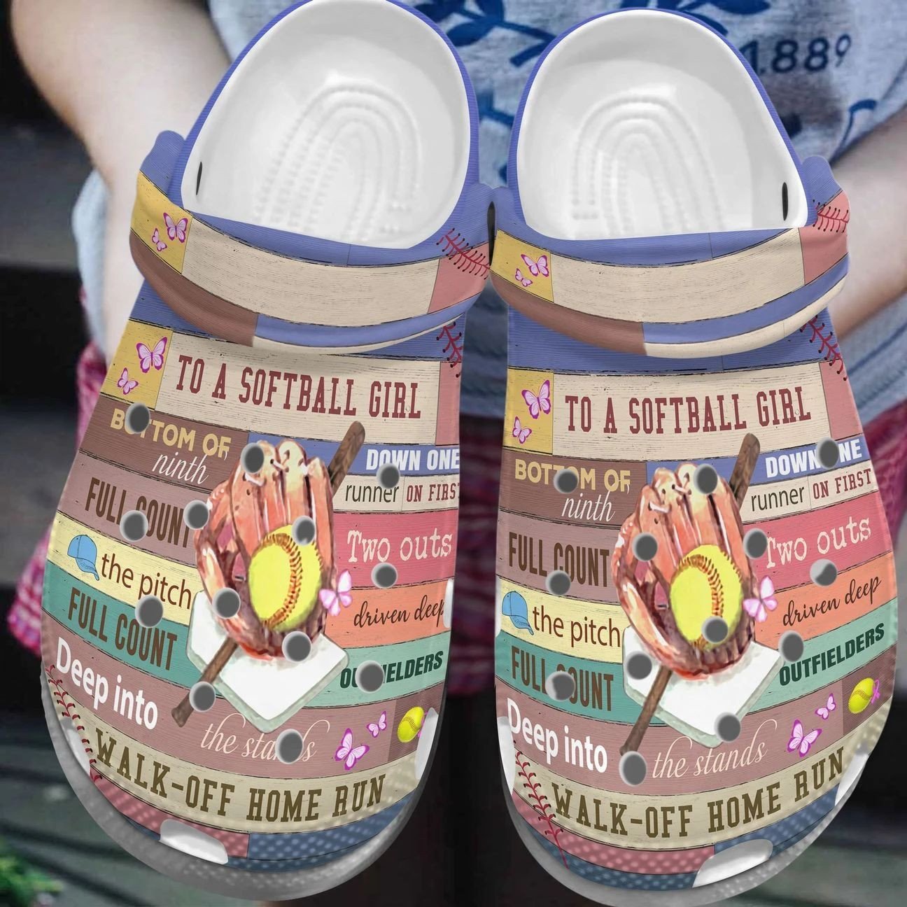 Personalized Crocs Clog Softball Personalized Crocs Clog Softball