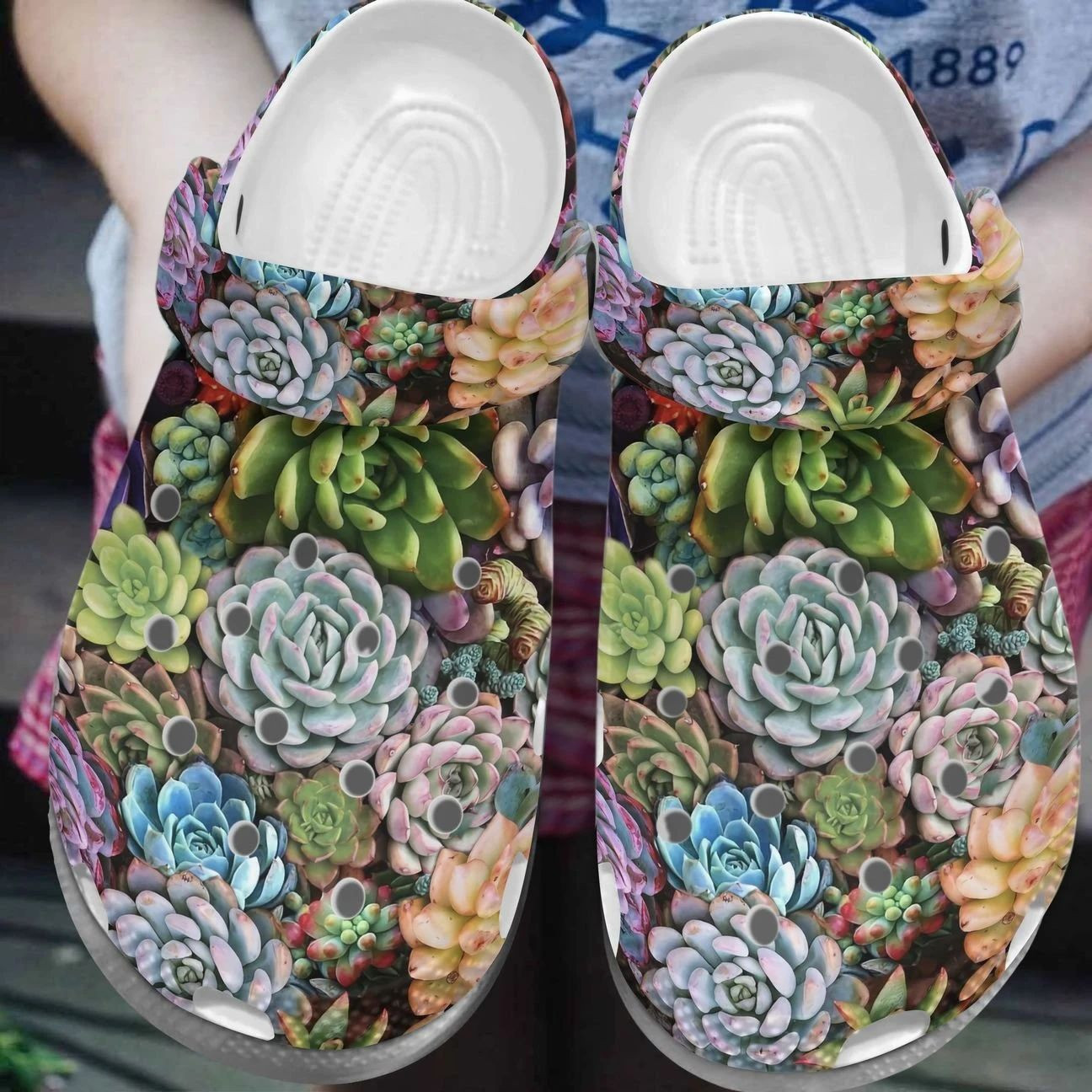 Personalized Crocs Clog Succulent Personalized Crocs Clog Succulent