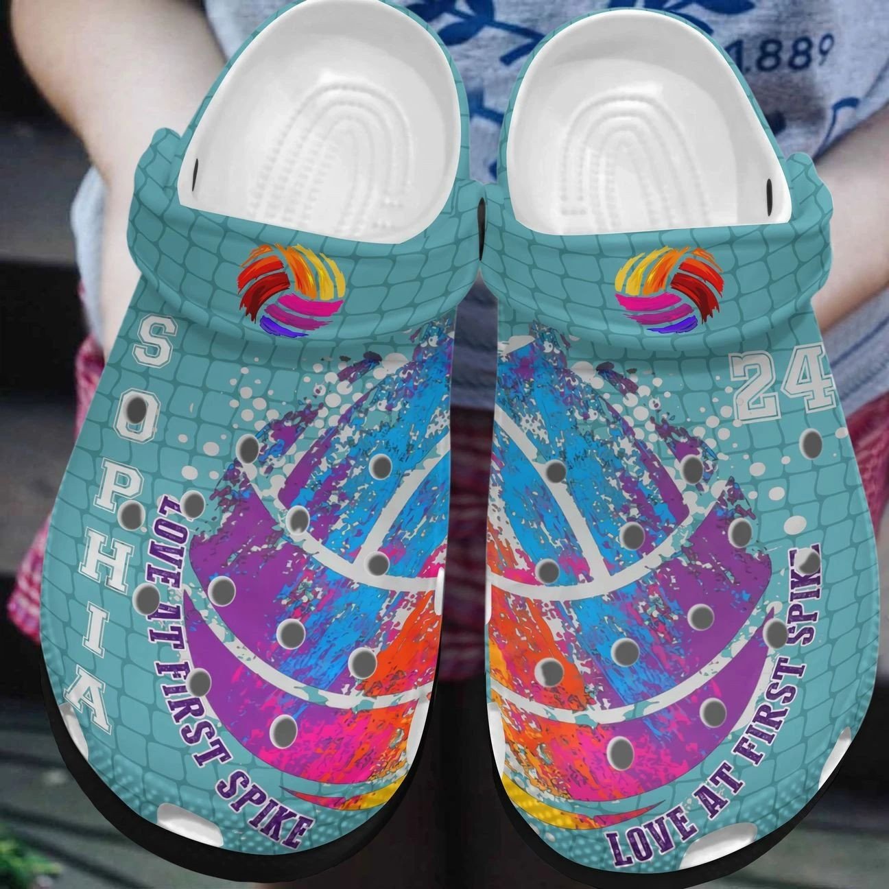 Personalized Crocs Clog Volleyball Personalized Crocs Clog Volleyball