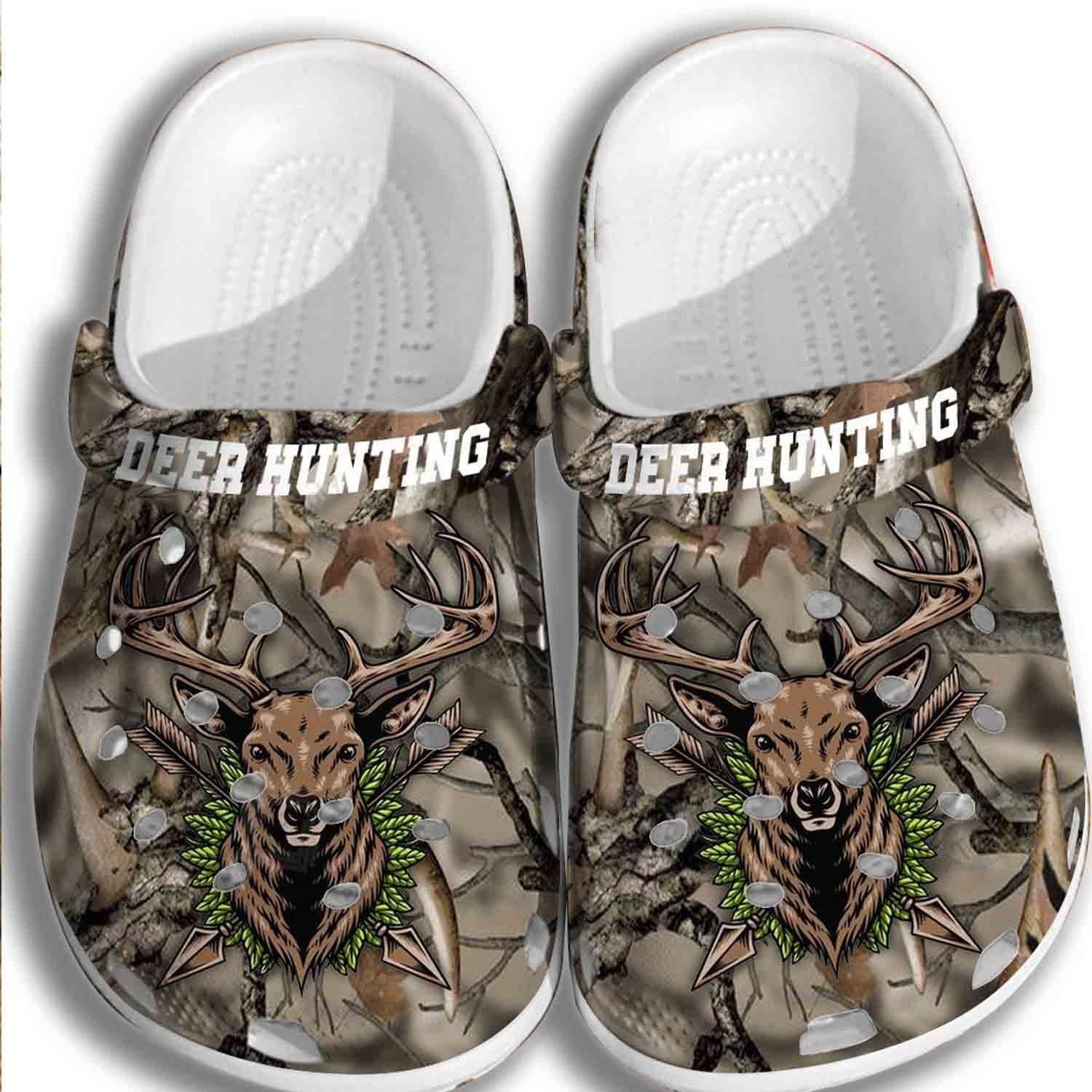 Personalized Deer Hunting Crocs Clogy Shoes For Mens And Womens Personalized Deer Hunting Crocs Clogy Shoes For Mens And Womens