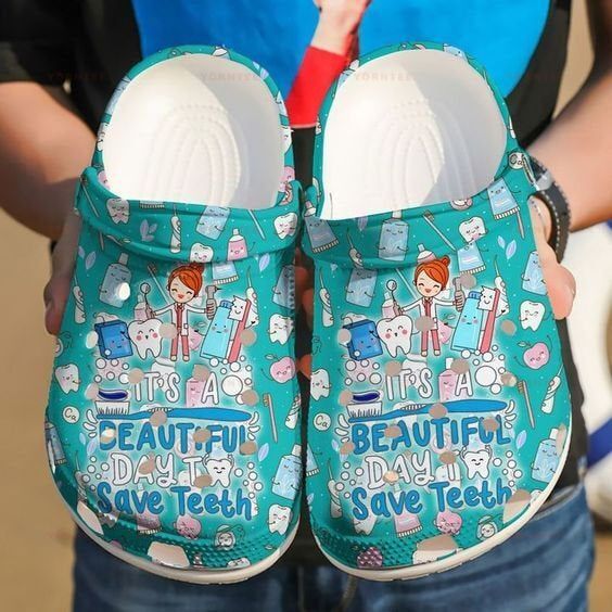 Personalized Dentist To Save Teeth Crocs Clogy Shoes For Mens And Womens Personalized Dentist To Save Teeth Crocs Clogy Shoes For Mens And Womens