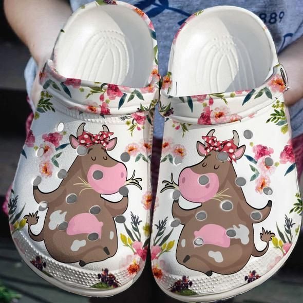 Personalized Funny Cow Cartoon Crocs Clogy For Mens And Womens Personalized Funny Cow Cartoon Crocs Clogy For Mens And Womens