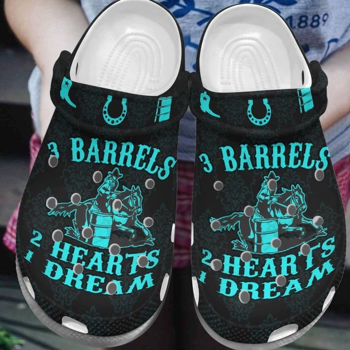 Personalized Horse Barrels Heart Dream Crocs Clogy Shoes For Mens And Womens Personalized Horse Barrels Heart Dream Crocs Clogy Shoes For Mens And Womens