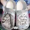 Personalized Horse Ride More Worry Less Crocs Clogy Shoes For Mens And Womens