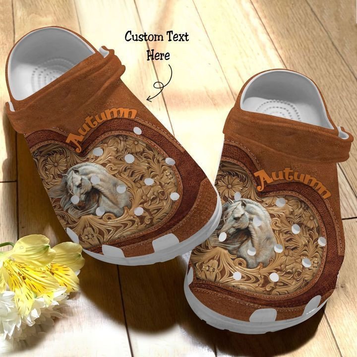 Personalized Horse Wood Art Crocs Clogy Shoes For Mens And Womens Personalized Horse Wood Art Crocs Clogy Shoes For Mens And Womens