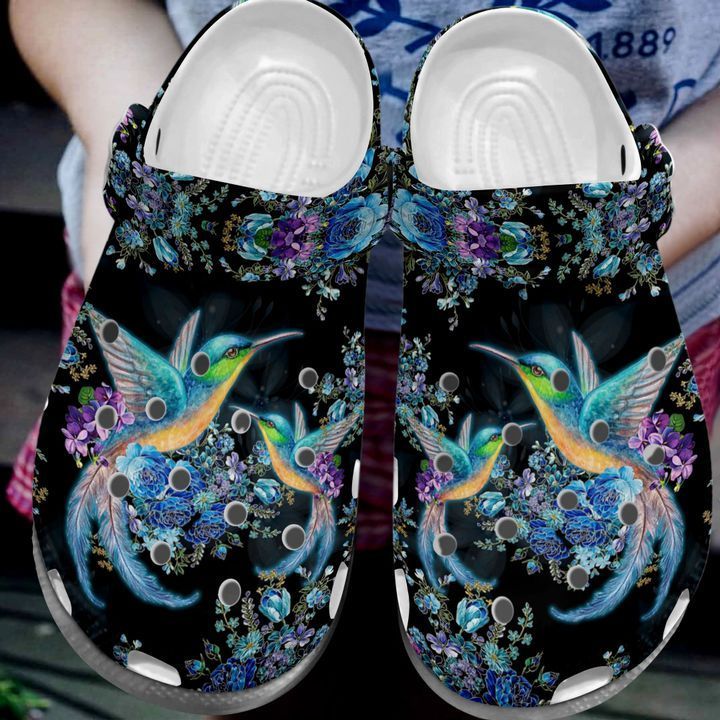 Personalized Hummingbird Lover Flowers Crocs Clogy Shoes For Mens And Womens Personalized Hummingbird Lover Flowers Crocs Clogy Shoes For Mens And Womens