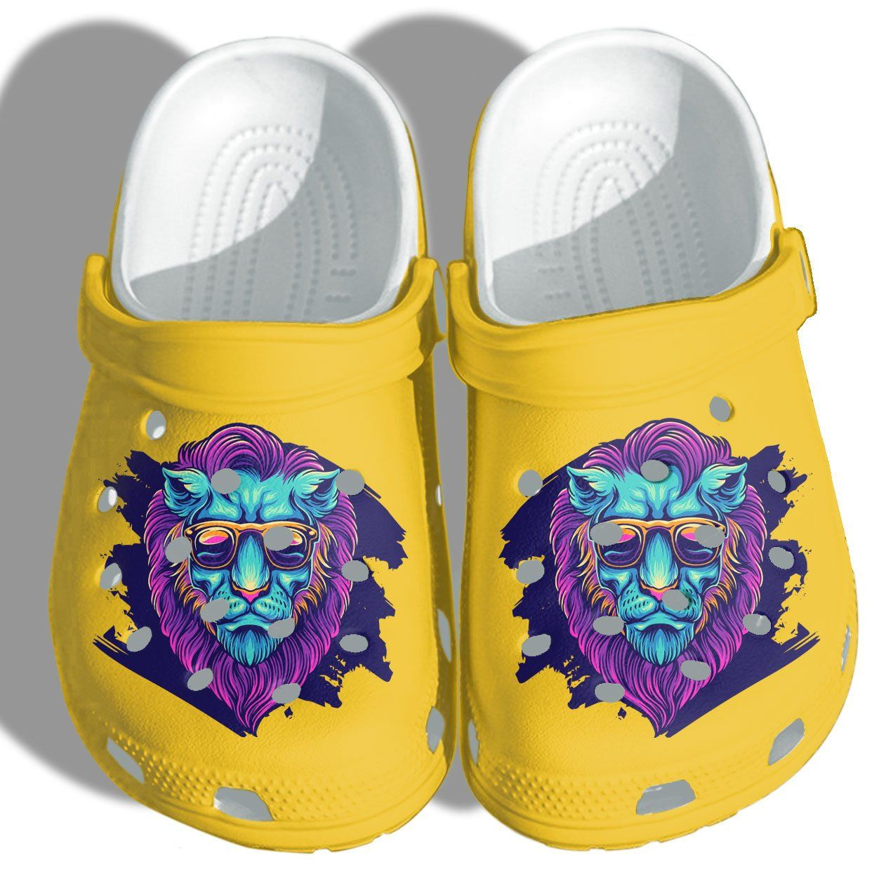 Personalized Lion Summer Vibes Crocs Clogy Shoes For Mens And Womens Personalized Lion Summer Vibes Crocs Clogy Shoes For Mens And Womens
