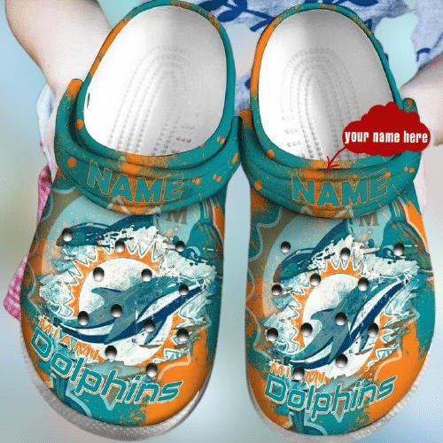 Personalized Miami Dolphins Crocs 171002Cr Crocs Clog Shoes Crocband Clog Comfortable For Mens And Womens Personalized Miami Dolphins Crocs 171002Cr Crocs Clog Shoes Crocband Clog Comfortable For Mens And Womens