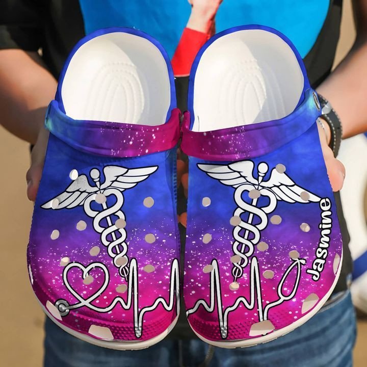 Personalized Nurse Symbol Crocs Clogy Shoes For Mens And Womens Personalized Nurse Symbol Crocs Clogy Shoes For Mens And Womens