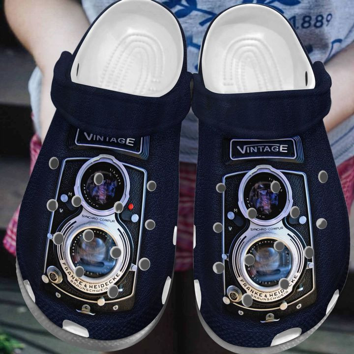 Personalized Photography Lovers Vintage Crocs Clogy Shoes For Mens And Womens Personalized Photography Lovers Vintage Crocs Clogy Shoes For Mens And Womens