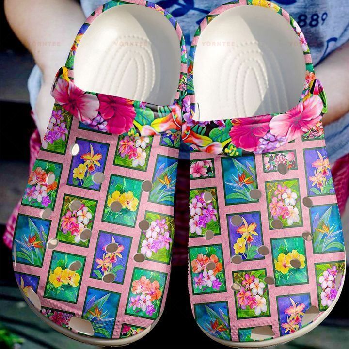 Personalized Quilt Flower Block Quilting Crocs Clogy Shoes For Mens And Womens Personalized Quilt Flower Block Quilting Crocs Clogy Shoes For Mens And Womens