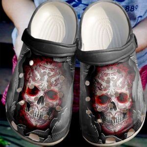 Personalized Skull Dragon Crocs Clogy Shoes For Mens And Womens