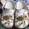 Personalized Turtle Flower Lovely Crocs Clogy Shoes For Mens And Womens
