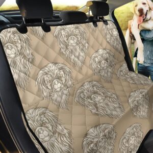 Peru And White Pekingese Car Back Seat Cover Dog Car Seat Covers - 5e03a0d9c451