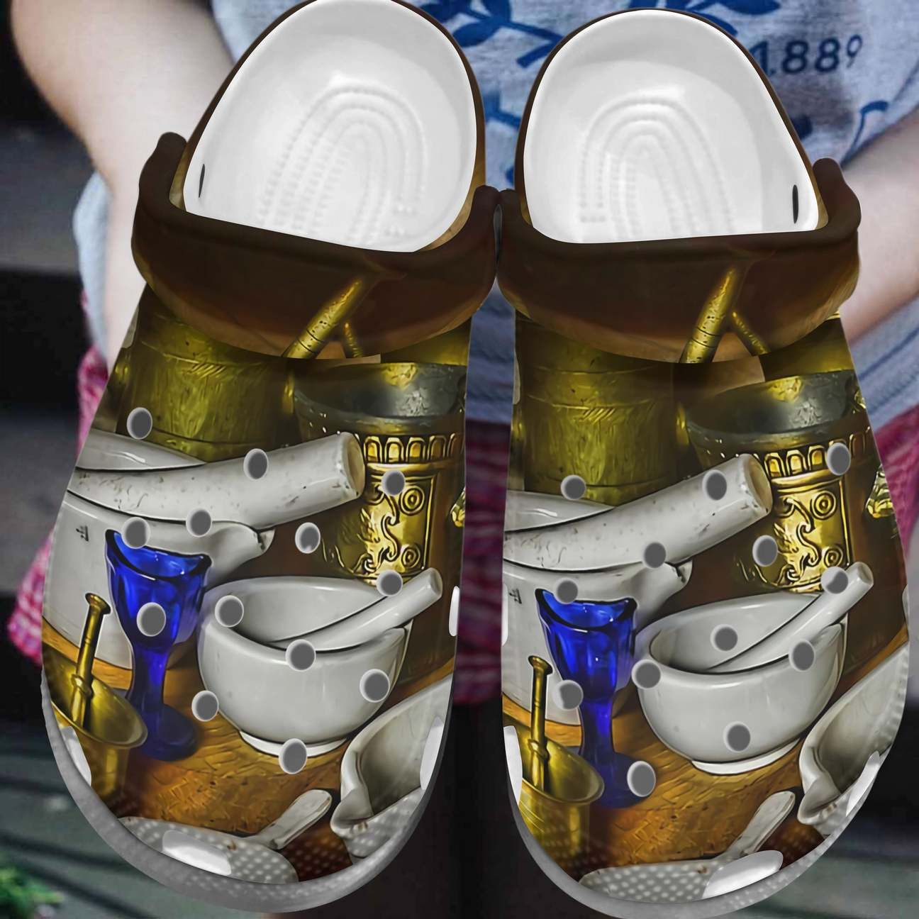 Pharmacist Personalized Clog Custom Crocs Comfortablefashion Style Comfortable For Women Men Kid Print 3D Ancient Pharmacist Pharmacist Personalized Clog Custom Crocs Comfortablefashion Style Comfortable For Women Men Kid Print 3D Ancient Pharmacist