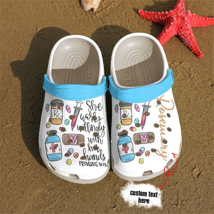 Pharmacist Personalized She Works Willingly With Her Hands Sku 1791 Crocs Clog Shoes Pharmacist Personalized She Works Willingly With Her Hands Sku 1791 Crocs Clog Shoes