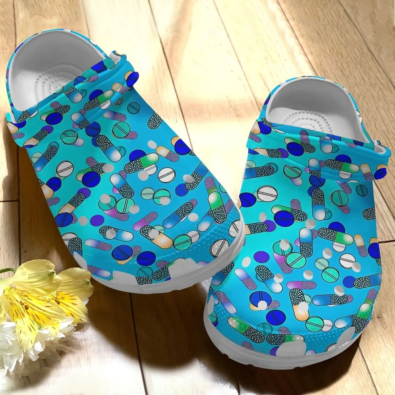 Pharmacy Personalize Clog Custom Crocs Fashionstyle Comfortable For Women Men Kid Print 3D Whitesole Blue Drugs Pharmacy Personalize Clog Custom Crocs Fashionstyle Comfortable For Women Men Kid Print 3D Whitesole Blue Drugs