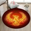 Phenix Round Carpet Floor Rug Living Room Bedroom Decor Round Area Rug Carpet