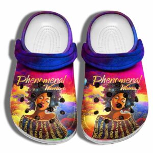 Phenomenal Black Woman Shoes Crocs Clog – Beautiful Black Girl Croc Shoes Gifts Mothers day