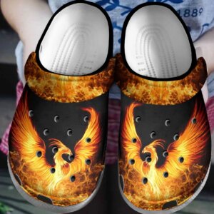 Phoenix Fire Personalized Clog Custom Crocs Comfortablefashion Style Comfortable For Women Men Kid Print 3D