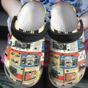 Photography Vintage Cameras Personalized Clog Custom Crocs Comfortablefashion Style Comfortable For Women Men Kid Print 3D
