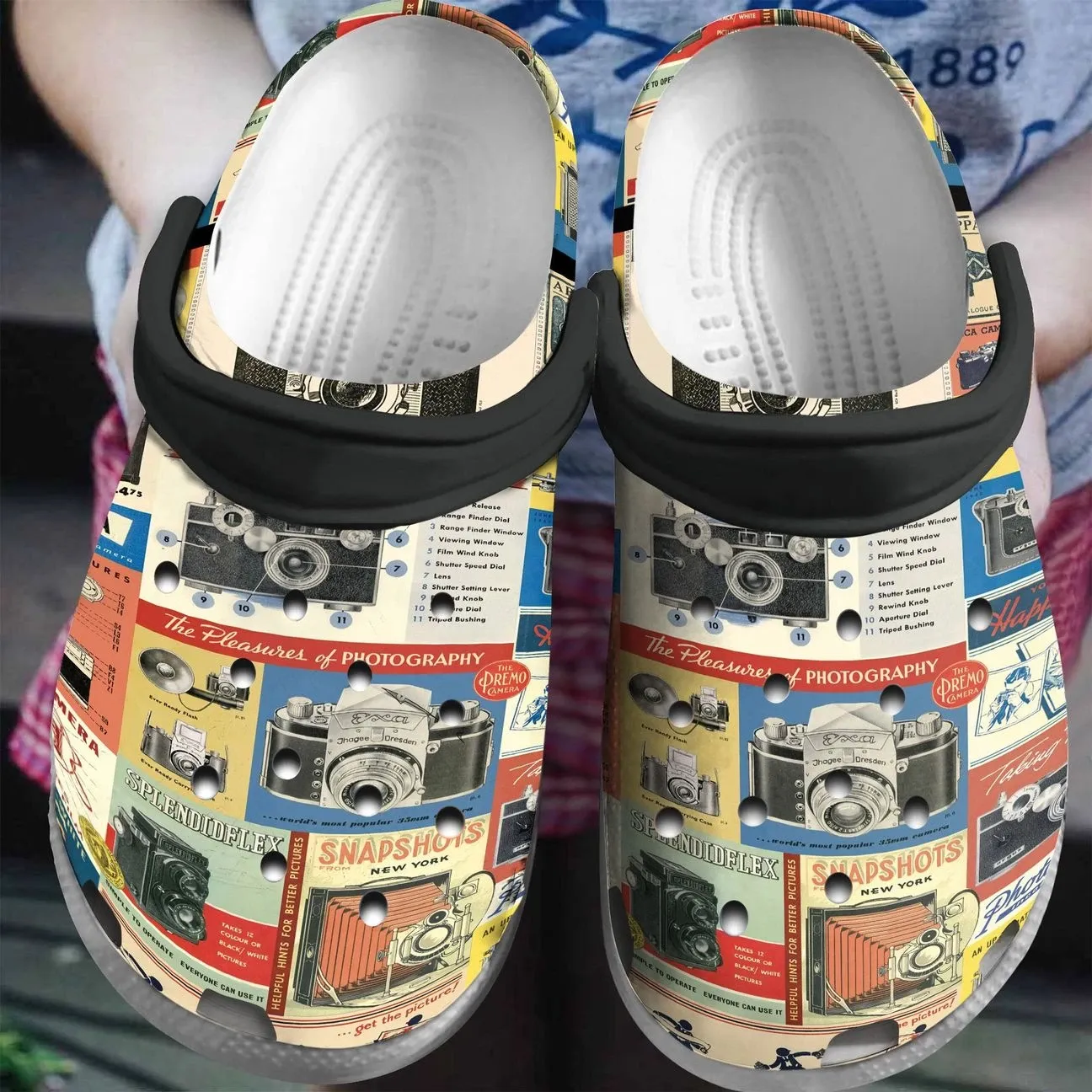 Photography Vintage Cameras Personalized Clog Custom Crocs Comfortablefashion Style Comfortable For Women Men Kid Print 3D Photography Vintage Cameras Personalized Clog Custom Crocs Comfortablefashion Style Comfortable For Women Men Kid Print 3D