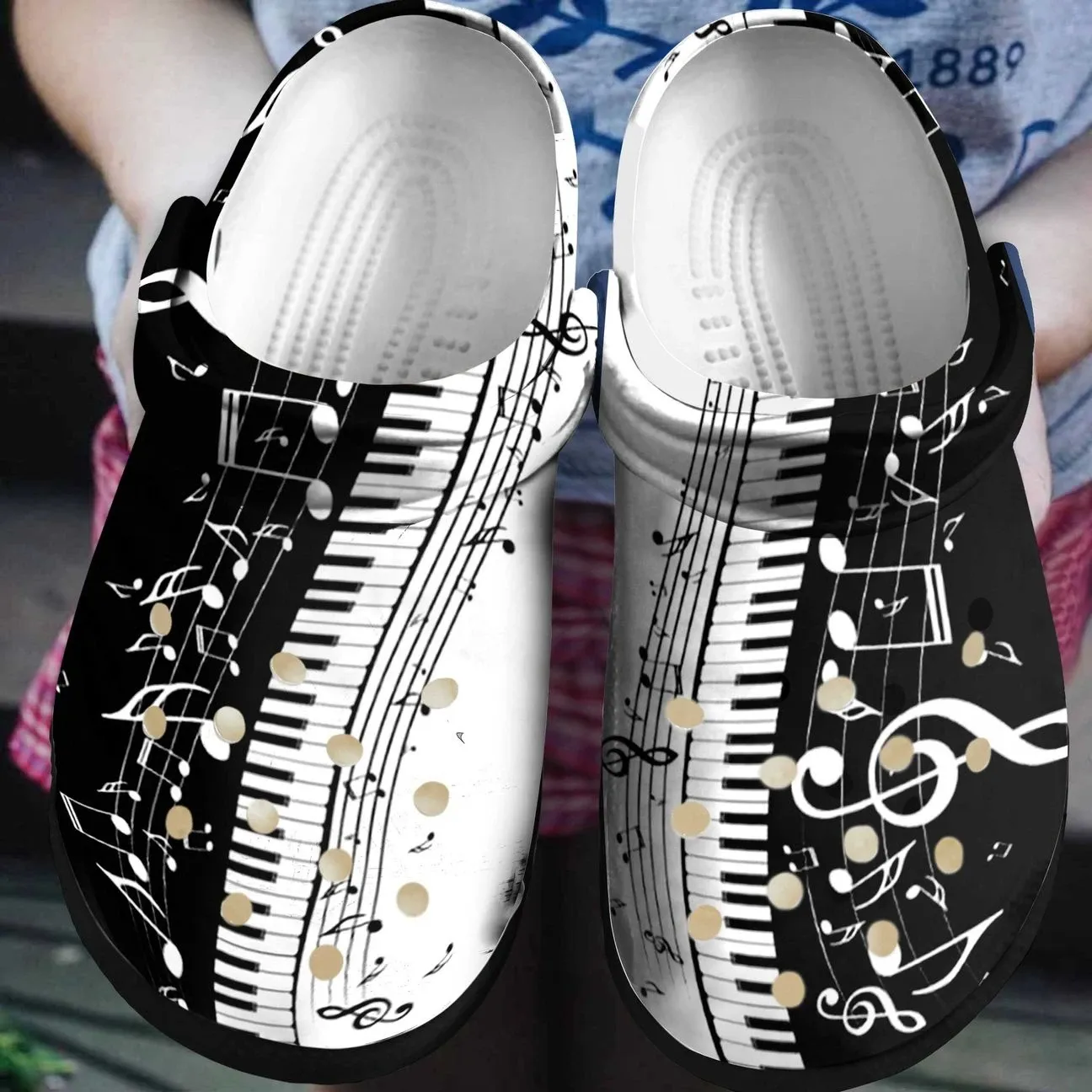 Piano Personalized Clog Custom Crocs Comfortablefashion Style Comfortable For Women Men Kid Print 3D Piano And Music Piano Personalized Clog Custom Crocs Comfortablefashion Style Comfortable For Women Men Kid Print 3D Piano And Music